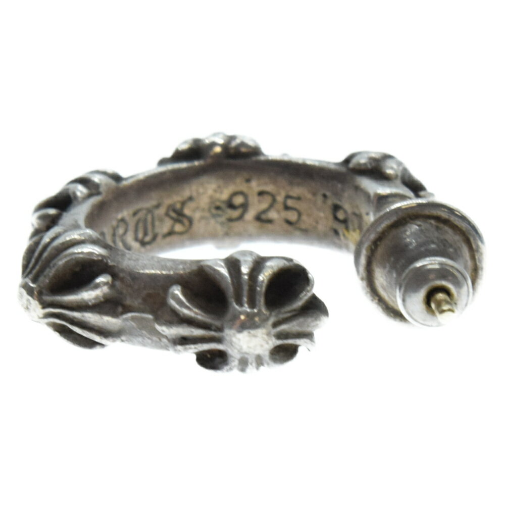 CHROME HEARTS(クロムハーツ)HOOP CROSS SML クロスバンド フープピアス シルバー【中古】【程度B】【カラーシルバー】【取扱店舗心斎橋】★SALE対象★