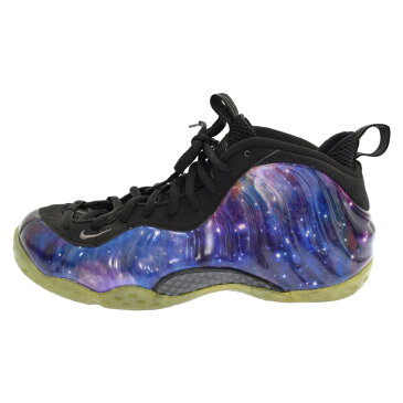 NIKE(ナイキ) サイズ:27.5cm AIR FOAMPOSITE ONE NRG GALAXY エアフォームポジット ワン ギャラクシー ハイカットスニーカー 521286-800 ネイビー【中古】【程度A】【カラーネイビー】【取扱店舗原宿】★SALE対象★