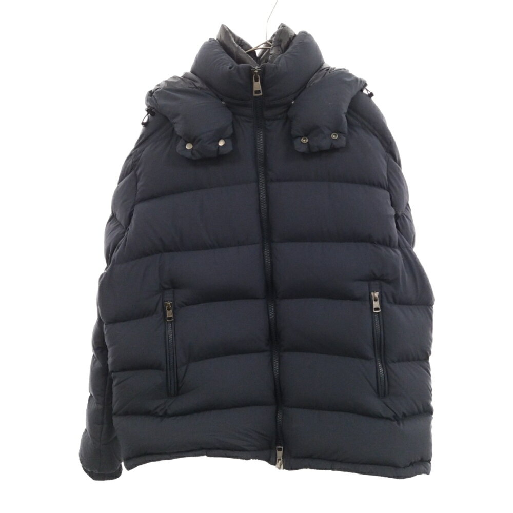 MONCLER(モンクレール) サイズ:5 BRIQUE ブリク ダウンジャケット レイヤード ダブルジップ アウター B20914196905 53859 ブラック【中古】【程度B】【カラーネイビー】【オンライン限定商品】