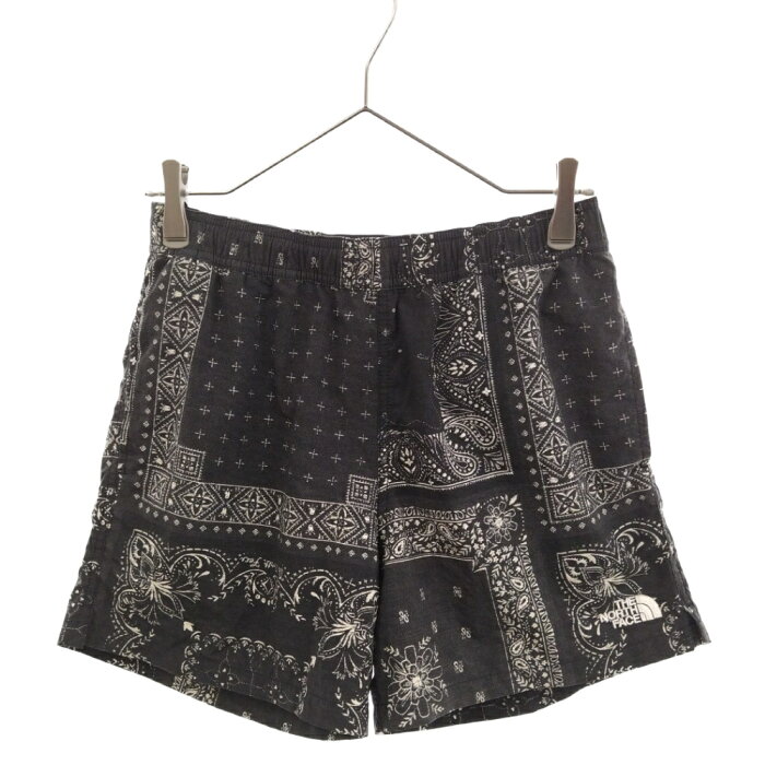 THE NORTH FACE(ザノースフェイス) サイズ:S Novelty Versatile Shorts バンダナ柄ショーツ ハーフパンツ ペイズリー NB42052【中古】【程度B】【カラーブラック】【オンライン限定商品】