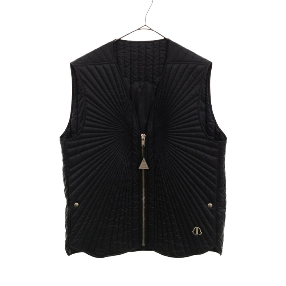 Rick Owens(リックオウエンス) サイズ:1 20AW×MONCLER MOAPA GILET モンクレール ナイロン インナーダウンベスト ブラック F209N1A60010【新古品/中古】【程度S】【カラーブラック】【取扱店舗原宿】★SALE対象★