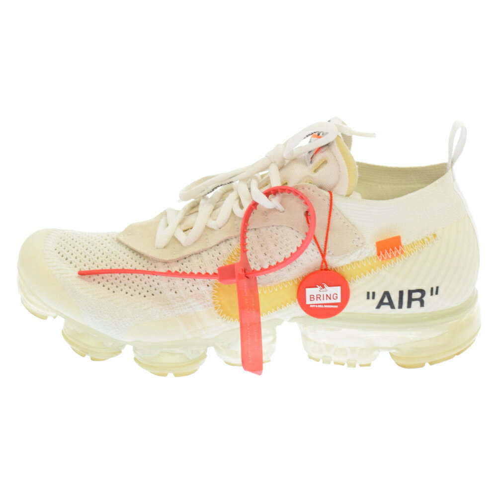 NIKE(ナイキ) サイズ:28.0cm ×OFF-WHITE AIR VAPORMAX FLYKNIT オフホワイト エアヴェイパーマックス フライニット ローカットスニーカー ホワイト AA3831-100【中古】【程度B】【カラーホワイト】【取扱店舗BRING KICKS】