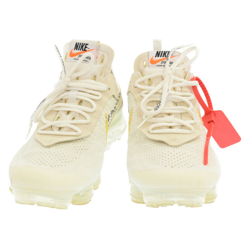 NIKE(ナイキ) サイズ:28.0cm ×OFF-WHITE AIR VAPORMAX FLYKNIT オフホワイト エアヴェイパーマックス フライニット ローカットスニーカー ホワイト AA3831-100【中古】【程度B】【カラーホワイト】【取扱店舗BRING KICKS】