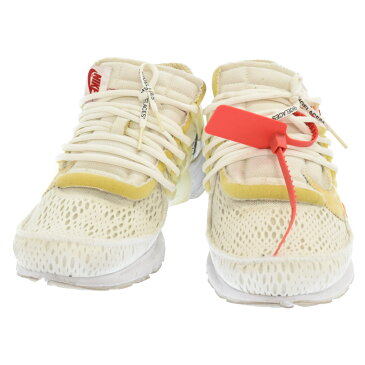 NIKE(ナイキ) サイズ:29.0cm ×OFF-WHITE THE 10 AIR PRESTO オフホワイト ザテン エアプレスト ローカットスニーカー AA3830-100 ホワイト【中古】【程度B】【カラーホワイト】【取扱店舗BRING KICKS】