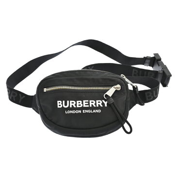 BURBERRY(バーバリー) CANNON キャノン フロントロゴ ボディバッグ ウエストバッグ ブラック【中古】【程度B】【カラーブラック】【オンライン限定商品】