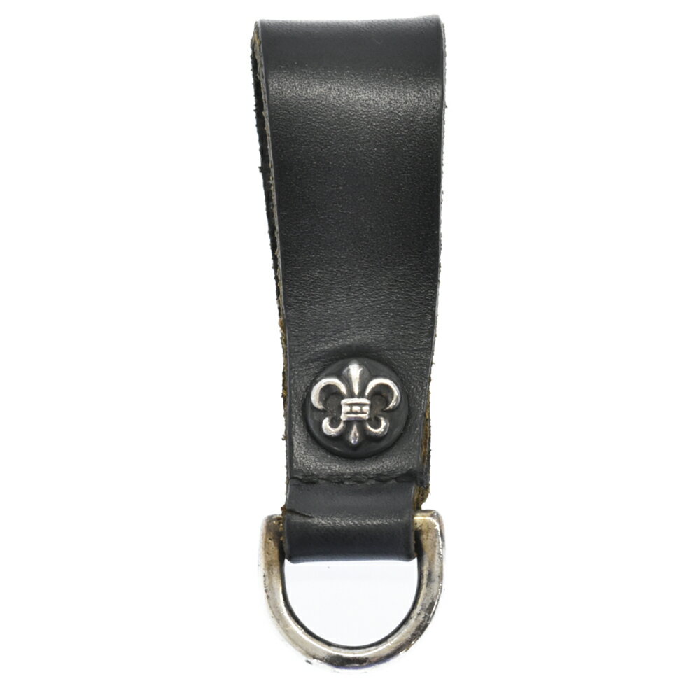 CHROME HEARTS(クロムハーツ) BELT LOOP D RING BSフレア Dリングレザーベルトループ ブラック/シルバー【中古】【程度B】【カラーブラック】【取扱店舗BRING 心斎橋筋商店街店】