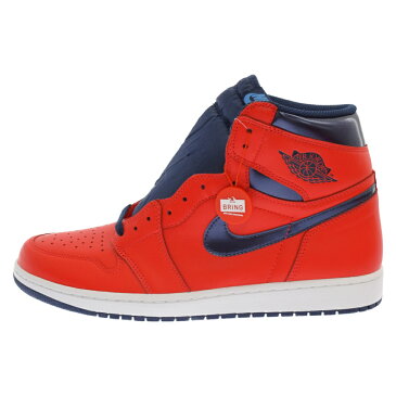 NIKE(ナイキ) サイズ:31.0cm AIR JORDAN 1 RETRO HIGH OG LETTERMAN 555088-606 エアジョーダン1 ハイ ハイカットスニーカー レターマン US13 オレンジ【新古品/中古】【程度S】【カラーオレンジ】【取扱店舗BRING KICKS】