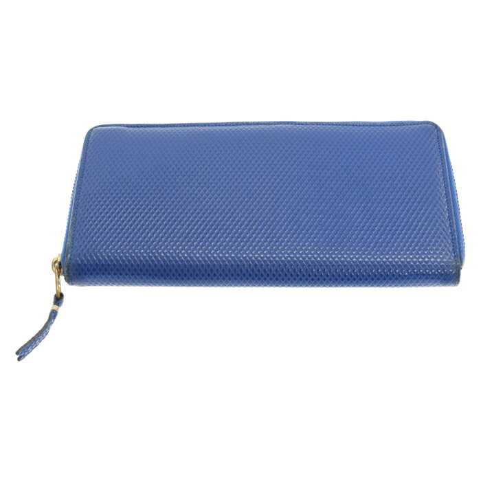 COMME des GARCONS(コムデギャルソン) LUXURY GROUP BLUE LONG WALLET ラウンドジップファスナー レザー長財布 ブルー SA-0110LG【中古】【程度B】【カラーブルー】【オンライン限定商品】