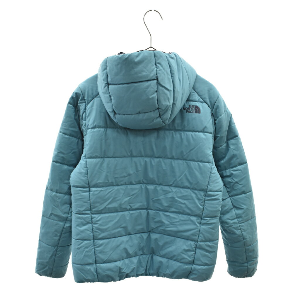 THE NORTH FACE(ザノースフェイス) サイズ:M Reversible Anytime Insulated Hoodie リバーシブルエニータイムインサレーティッドフーディ ダウンジャケット ライトブルー×ネイビー NYW81979【中古】【程度B】【カラーブルー】【オンライン限定商品】