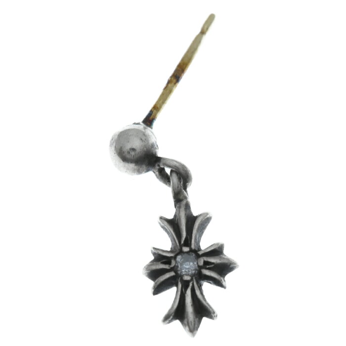 CHROME HEARTS(クロムハーツ) TNY E CH PLS DIA/タイニーECHプラスドロップ 1ダイヤ/シルバーピアス【中古】【程度B】【カラーシルバー】【取扱店舗渋谷】