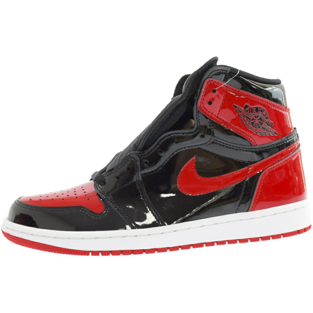 NIKE(ナイキ) サイズ:US9/27cm AIR JORDAN 1 RETRO HIGH OG BRED PATENT 555088-063 エアジョーダン1 ハイパテントブレッド ハイカットスニーカーシューズ US9/27cm レッド【新古品/中古】【程度N】【カラーレッド】【取扱店舗新宿】