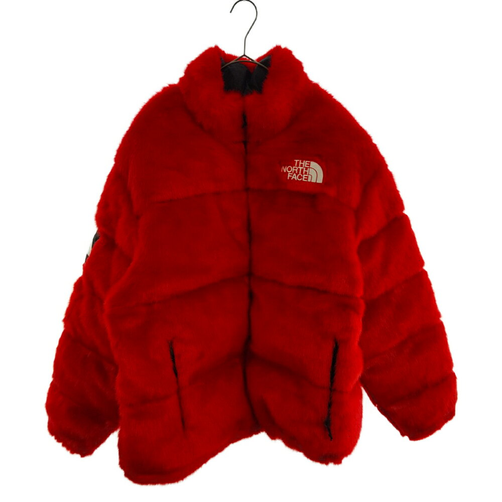 SUPREME(シュプリーム) サイズ:XL/TG 20AW THE NORTH FACE Faux Fur Nuptse Jacket ND92001I ×ザノースフェイス ファーヌプシダウンジャケット レッド【中古】【程度AB】【カラーレッド】【オンライン限定商品】