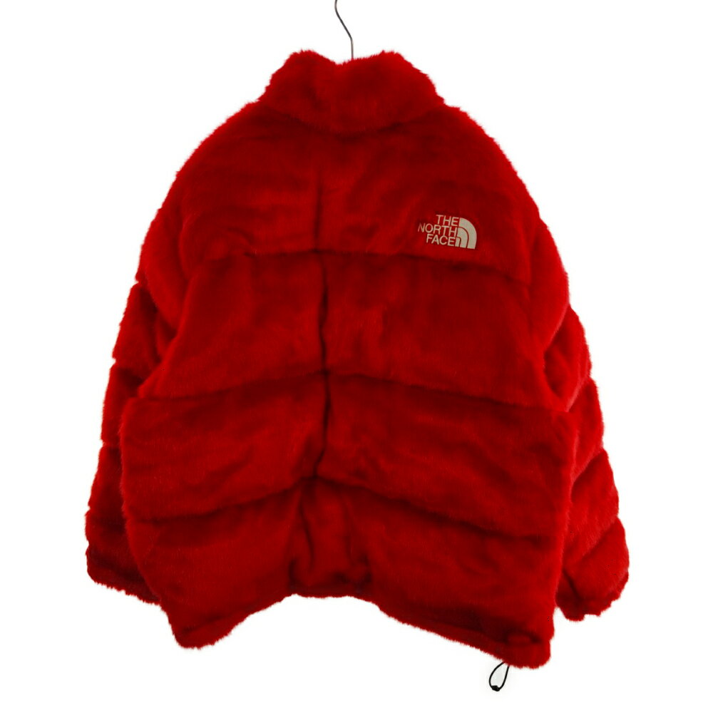 SUPREME(シュプリーム) サイズ:XL/TG 20AW THE NORTH FACE Faux Fur Nuptse Jacket ND92001I ×ザノースフェイス ファーヌプシダウンジャケット レッド【中古】【程度AB】【カラーレッド】【オンライン限定商品】