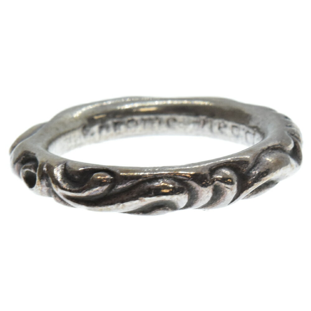 CHROME HEARTS(クロムハーツ) サイズ:21.0号 SCRL BAND スクロールバンドリング シルバー【中古】【程度C】【カラーシルバー】【取扱店舗BRING 心斎橋筋商店街店】