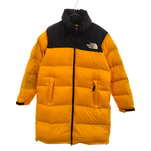 THE NORTH FACE(ザノースフェイス) サイズ:L LONG NUPTSE COAT ロングヌプシダウンコート イエロー アウター レディース NDW91951【中古】【程度A】【カラーイエロー】【オンライン限定商品】