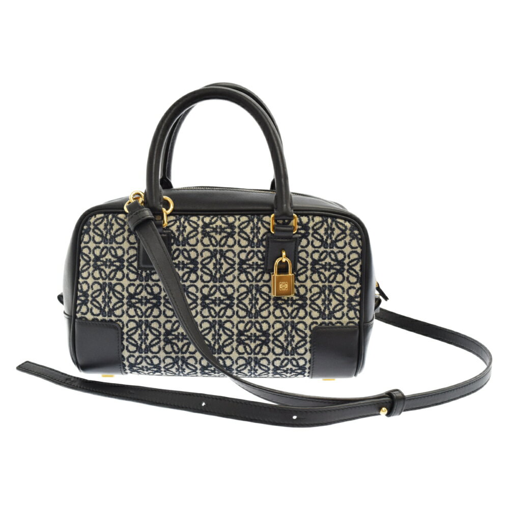 LOEWE(ロエベ) アナグラム アマソナ23 2way ショルダー レザー バッグ ブラック A039N07X03【中古】【程度A】【カラーブラック】【オンライン限定商品】のサムネイル