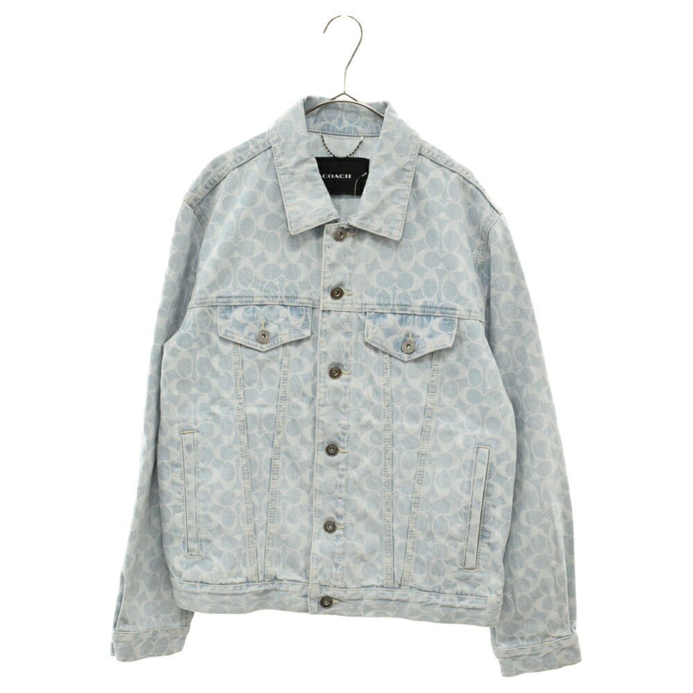 COACH(コーチ) サイズ:48 SIGNATURE DENIM JACKET C4630 シグネチャー デニムジャケット インディゴ【中古】【程度A】【カラーブルー】【オンライン限定商品】のサムネイル