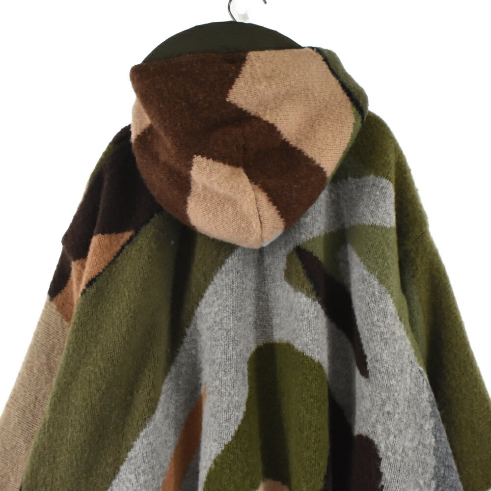 低価再入荷 Sacai(サカイ) サイズ:1 21AW ×KAWS Jacquard Knit Poncho