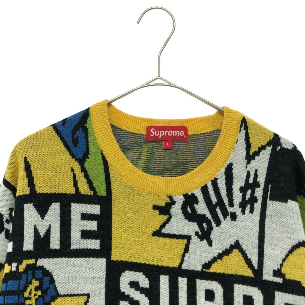 Supreme Cartoon Sweater古着イエローM ニット | haizi.jp