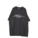 VINTAGE(ヴィンテージ) サイズ:XL Harley Davidson motorcycles APPLETON グラフィックプリント半袖Tシャツ ブラック【中古】【程度C】【カラーブラック】【取扱店舗原宿】