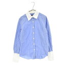AMBIENT(アンビエント) ストライプ柄 長袖シャツ ブルー 長袖シャツ【中古】【程度B】【カラーブルー】【オンライン限定商品】