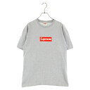 SUPREME(シュプリーム)Box Logo Tee ボックスロゴ 半袖Tシャツ カットソー グレー ブランド SUPREME 品名 Box Logo Tee ボックスロゴ 半袖Tシャツ カットソー グレー 表記サイズ M サイズガイドはコチラ 実寸 着丈：68.5センチ 身幅：46センチ 肩幅：50.5センチ 袖丈：21センチ 素材表記 コットン90% ポリエステル10%/原産国：アメリカ製 カラー グレー 商品状態 若干の使用感有り 首周り若干の汚れ有り 付属品：写真に写っているものがすべてになります。 備考：- 商品番号 9223I020088※お問い合わせの際は、こちらの商品番号をお伝えいただくとスムーズです。 注意事項 ※掲載商品は実店舗等で同時販売しており、欠品になる場合がございます。 恐れ入りますがその際はキャンセルとなりますため、予めご了承くださいませ。 ※原則、お客様都合でのキャンセル・返品はお受けできません。 ≪返品について詳しくはこちらをご覧くださいませ。≫ ご利用の際はショッピングガイドを必ずご一読の上、ご購入へお進みくださいませ。 状態ランク A N 新品〜未使用品 新品未開封品になります。（付属品も備わっているのが条件。） S 未使用品になりますが付属品などが揃っていない状態になります。 SA 試着程度の使用感があります。極めて状態の良い中古品になります。 A 使用感の少ない比較的状態の良い中古品になります。 AB 使用感はありますが目立つ汚れやダメージが少ない中古品になります。 B 着用感があり若干の汚れ・ダメージが見受けられる中古品になります。 BC 使用感の強い中古品になります。 C 汚れ・ダメージが多数見受けられ難がある中古品になります。 【取扱店舗】 BRING 札幌店 TEL: 011-557-8786 このブランドの他の商品を見る