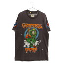 GALLERY DEPT.(ギャラリーデプト) サイズ:M 22SS Grateful Dead Tee goat限定 グレイトフル デッド グラフィックプリント ダメージ加工 半袖Tシャツ グレー【中古】【程度A】【カラーグレー】【取扱店舗BRINGアメリカ村店】