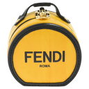 FENDI(フェンディ) コインケース ボックスチャームキーホルダー ブラック/イエロー 7AS029AGLSF1F1G【中古】【程度A】【カラーブラック】【取扱店舗BRING京都河原町店】