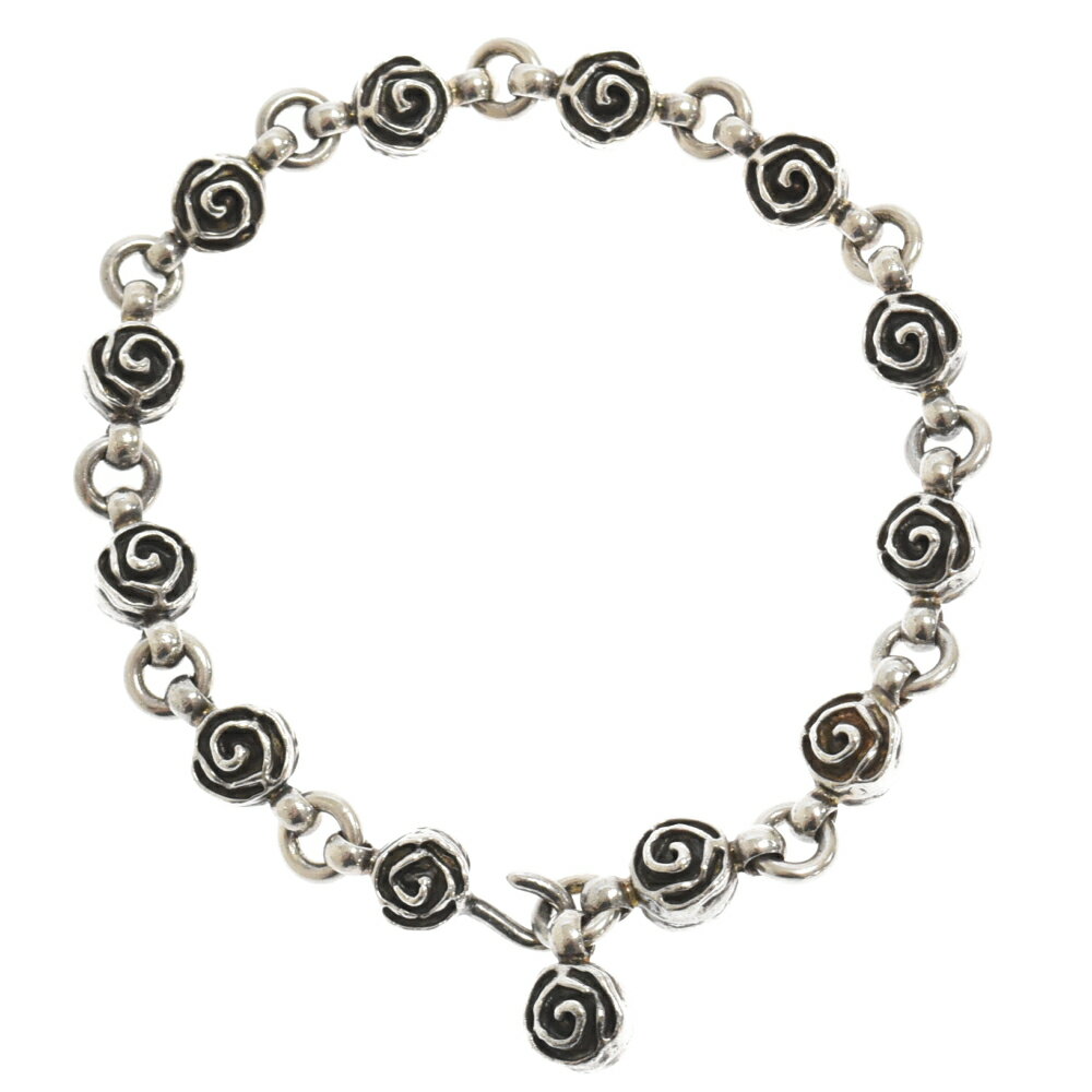 GODSIZE(ゴッドサイズ) ROSE BALL CHAIN BRACELET ローズボールチェインブレスレット シルバー【中古】【程度B】【カラーシルバー】【オンライン限定商品】