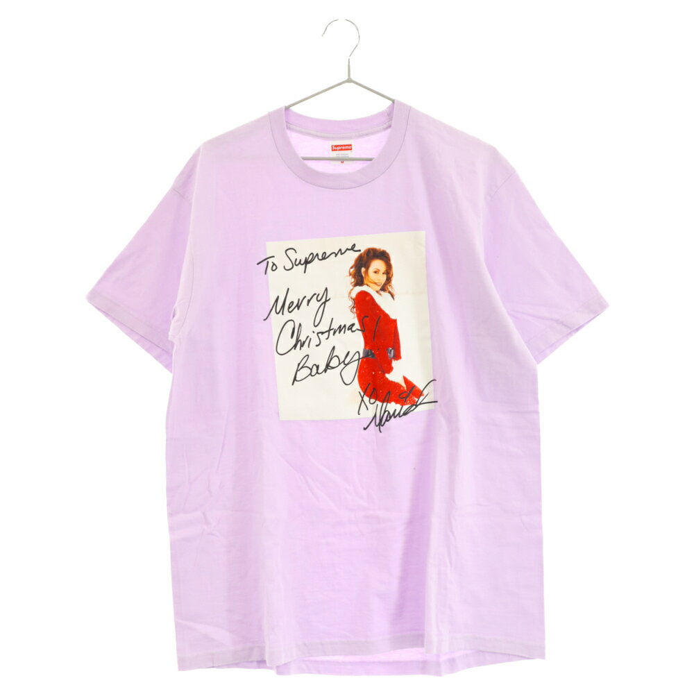 SUPREME(シュプリーム) サイズ:M 20AW Mariah Carey Tee マライアキャリー フォトプリント半袖Tシャツ パープル【中古】【程度A】【カラーパープル】【オンライン限定商品】