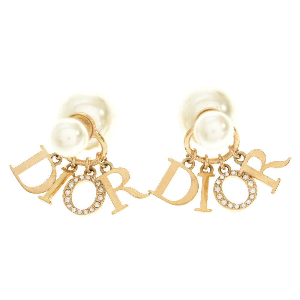 DIOR(ディオール) TRIBALES ライトストーンCDロゴ パールピアス ゴールド E2074WOMCY_D301【中古】【程度B】【カラーゴールド】【取扱店舗新宿】のサムネイル