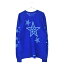 CHROME HEARTS(クロムハーツ) サイズ:L BLUE STAR LONG SLEEVE TEE バックスタープリントクルーネック..