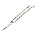 Travis Walker(トラヴィスワーカー) Hook With 10 Skull Links Dagger Wallet Chain フック 10スカルリンクス スカルダガー ウォレットチェーン Tバー シルバー【中古】【程度B】【カラーシルバー】【オンライン限定商品】