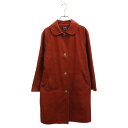 A.P.C(アーペーセー) サイズ:XS コットン 丸襟 コート レッド 23431-20771【中古】【程度B】【カラーレッド】【オンライン限定商品】