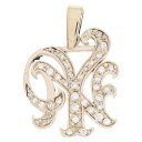 A's(オーサム) サイズ:ONE 10K NY LOGO PENDANT PAVE DIA ニューヨーク イニシャルロゴペンダント PAVEダイヤ ゴールド【...