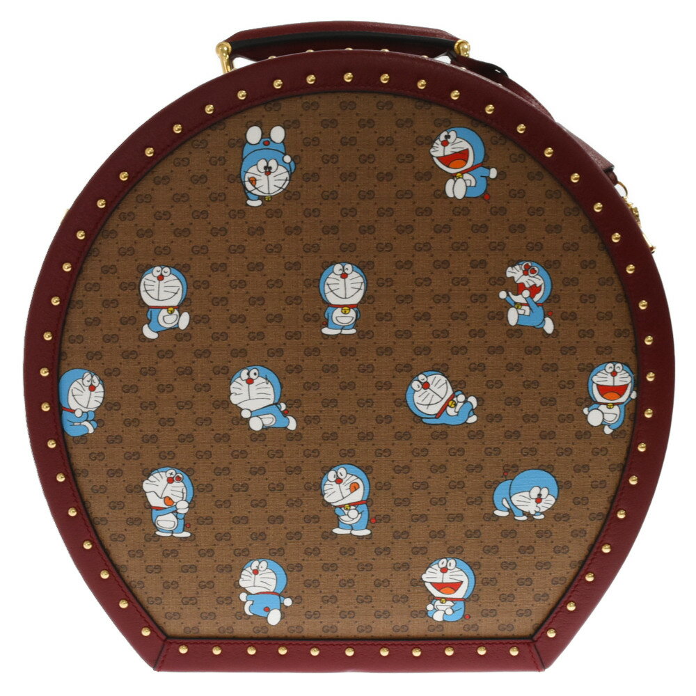 GUCCI(グッチ) ×ドラえもん コラボ GGスプリーム ハットケース バッグ 総柄 602370 613120 ベージュ【新古品/中古】【程度S】【カラーベージュ】【取扱店舗渋谷】