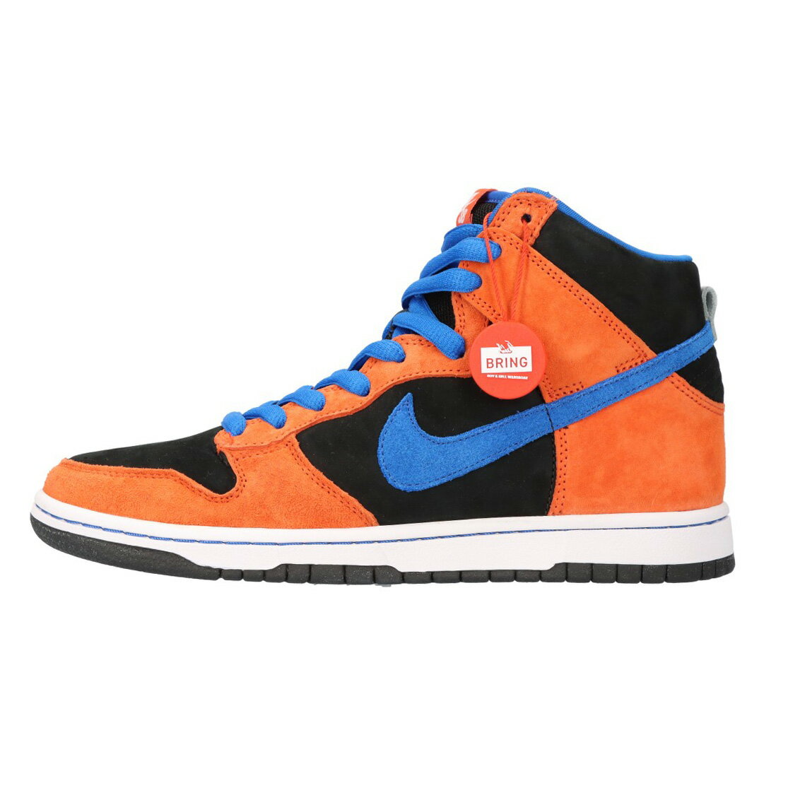 NIKE SB ナイキエスビー サイズ:26.5cm DUNK HIGH PREMIUM SB KNICKS ダンクハイ プレミアム ニックス ハイカットスニーカー オレンジ/ブルー US8.5/26.5cm 313171-841【中古】【程度SA】【カ…