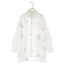 CHROME HEARTS(クロムハーツ) サイズ:S Mahal Kita Shirt/マハルキタシャツ クロスパッチ付きオーバーサイズ長袖シャツ ホワイト【新古品/中古】【程度S】【カラーホワイト】【取扱店舗OneStyle新宿店】