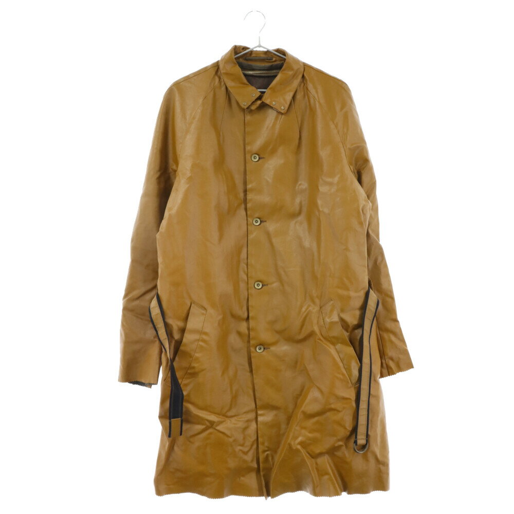 kolor(カラー) サイズ:3 12AW Raglan Sleeve Coat Chino Cloth Laminate チノクロスラミネートラグランスリーブコート ベージュ 12WCM-C06108