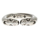 楽天ブランド買取・販売　BRINGCHROME HEARTS（クロムハーツ） サイズ:15.0号 DOUBLE DOG RING ダブルドッグ シルバーリング【中古】【程度B】【カラーシルバー】【取扱店舗OneStyle原宿店】