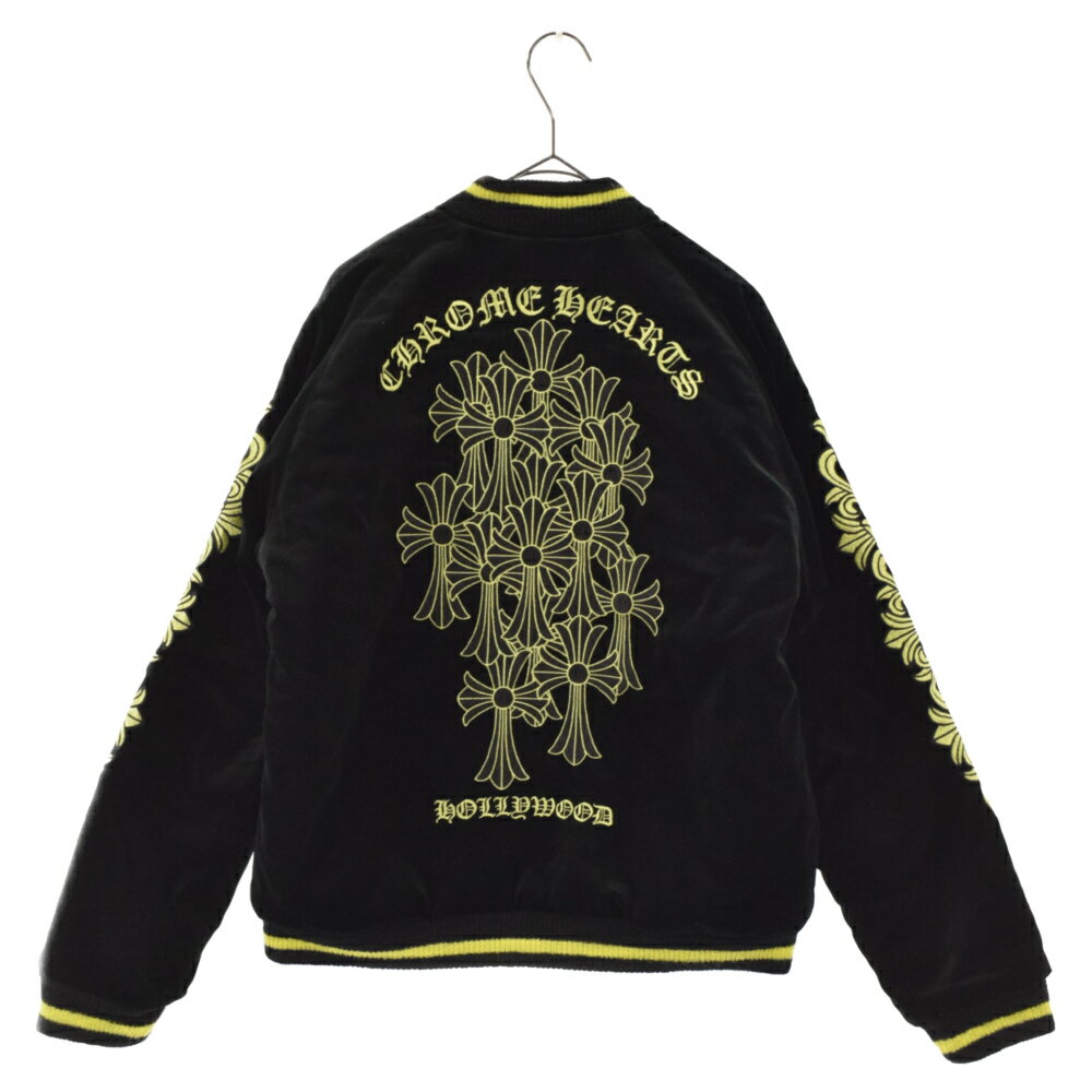 CHROME HEARTS(クロムハーツ) サイズ:M ×MATTY BOY ×TAILOR TOYO PPO SOUVENIR BOMBER テーラー東洋別注スカジャン リバーシブルスーベニアボンバージャケット 刺繍ダガージップ【新古品/中古】【程度S】【カラーブラック】【取扱店舗原宿】