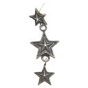 CODY SANDERSON(コディーサンダーソン) 3 STAR DANGLING EARRING コディ サンダーソン 3スター ダングリング イヤリング ピアス【中古】【程度B】【カラーシルバー】【取扱店舗BRING京都河原町店】