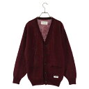 WACKO MARIA(ワコマリア) サイズ:M 22AW MOHAIR CARDIGAN モヘアカーディガン ニットセーター 22FW-WMK-KN06 ワインレッド【新古品/中古】【程度S】【カラーレッド】【取扱店舗BRING福岡天神店】