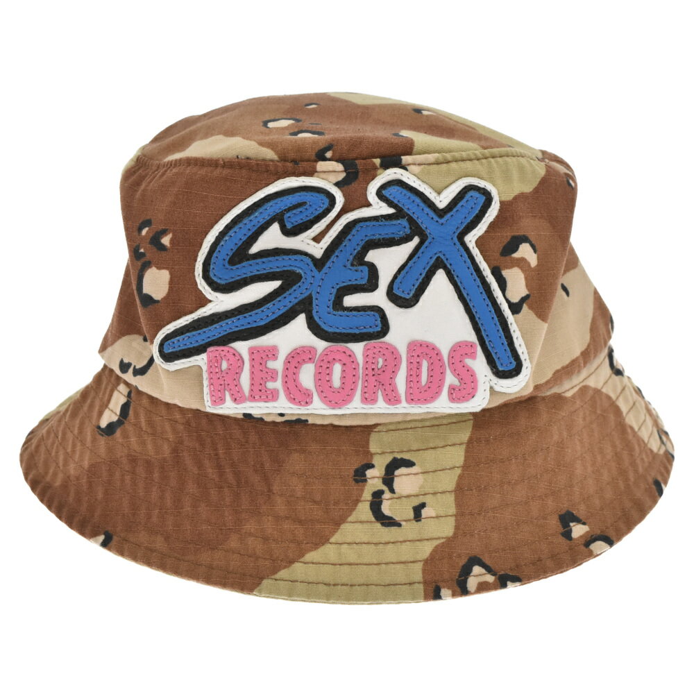 CHROME HEARTS(クロムハーツ) サイズ:S 21AW×MATTY BOY Sex Records Chocochip Camo Bucket Hat マッティボーイ セックスレコード チョコチップカモバケットハット 迷彩帽子 S