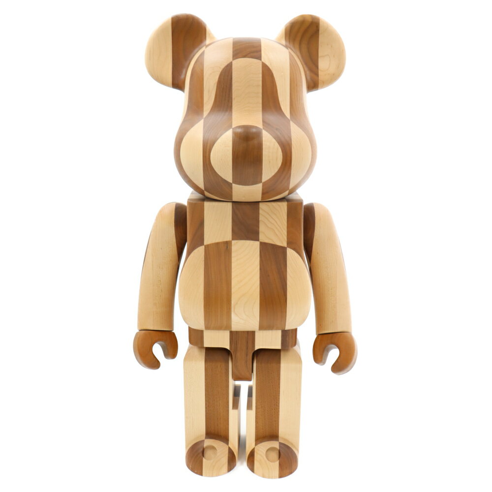 MEDICOM TOY(メディコムトイ) サイズ:1000% ×KARIMOKUBE BE@RBRICK Longitudinal Chess 1000% カリモク ベアブリック ロンジチューディナル チェス ウッド フィギュア 人形 ブラウン【新古品/中古】【程度S】【カラーブラウン】【取扱店舗BRING渋谷ANNEX店】