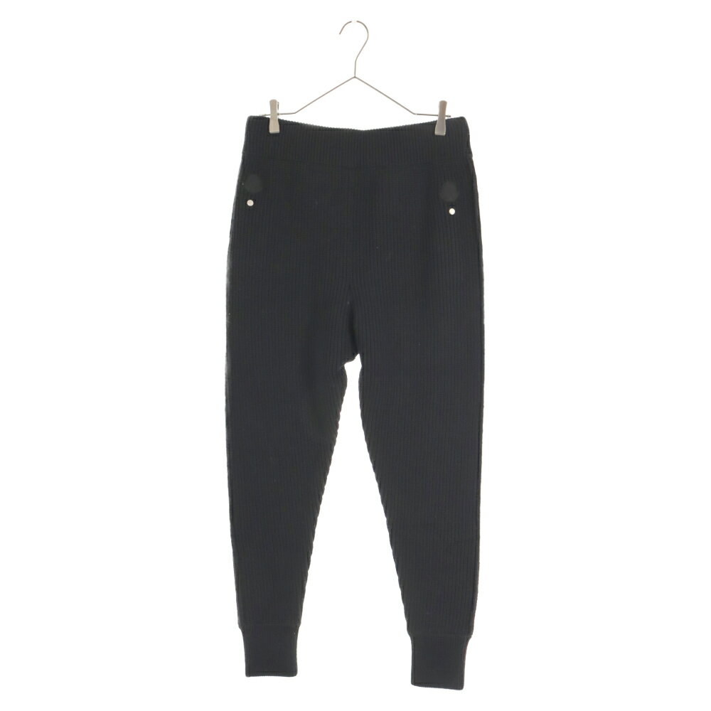 MONCLER(モンクレール) サイズ:M GENIUS×6 1017 ALYX 9SM PANTALONE TRICOT KNIT LOUNGE PANTS ジーニアス×アリクス ニット ラウンジ ジョガーパンツ ブラック【新古品/中古】【程度S】【カラーブラック】【オンライン限定商品】