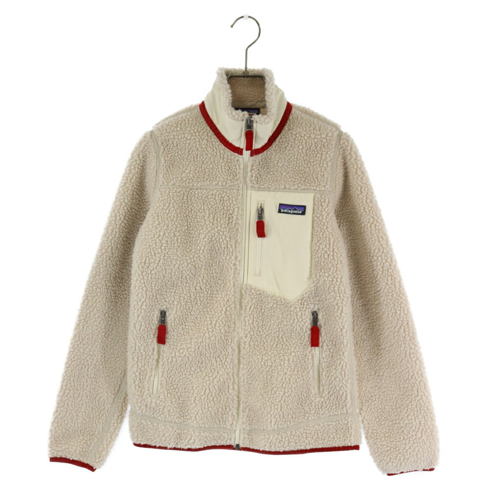 PATAGONIA(パタゴニア) サイズ:XXS 19AW CLASSIC RETRO-X JACKET クラシックレトロ エックス ボアフリース ジップアップ ジャケット レディース ホワイト 23074FA19【中古】【程度B】【カラーホワイト】【オンライン限定商品】