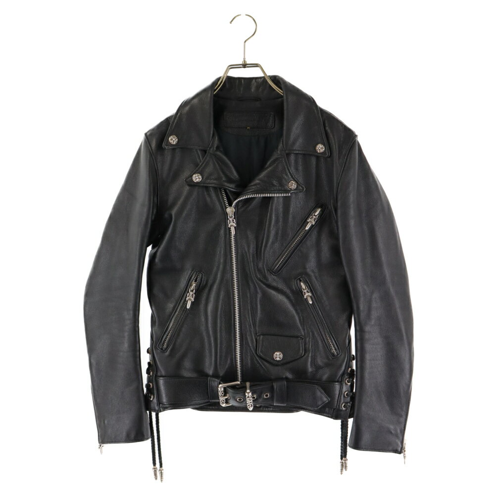 CHROME HEARTS(クロムハーツ) サイズ:S JJ DEAN JJディーン ダガージップライダースレザージャケット ブラック【中古】【程度B】【カラーブラック】【取扱店舗名古屋】