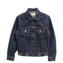 CELINE(セリーヌ) サイズ:S Denim Trucker Jacket デニムトラッカージャケット トリオンフスタッズ刺繍入り インディゴ 2Q700107P レディース【新古品/中古】【程度S】【カラーブルー】【取扱店舗BRING札幌店】