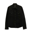 CHROME HEARTS(クロムハーツ)DENIM WESTERN デニムウエスタン長袖シャツ クロスパッチ JYPタグ ブラック ブランド CHROME HEARTS 品名 DENIM WESTERN デニムウエスタン長袖シャツ クロスパッチ JYPタグ ブラック 表記サイズ S サイズガイドはコチラ 実寸 着丈：70.5センチ 身幅：53センチ 肩幅：44.5センチ 袖丈：66.5センチ 素材表記 画像参照/原産国：アメリカ製 カラー ブラック 商品状態 若干の使用感有り 全体に色褪せ/擦れ有り 襟裏/袖口裏に汚れ有り ボタン全体に変色有り 後身頃右下部に汚れ有り 付属品：写真に写っているものがすべてになります。 備考：- 商品番号 3023L090043※お問い合わせの際は、こちらの商品番号をお伝えいただくとスムーズです。 注意事項 ※掲載商品は実店舗等で同時販売しており、欠品になる場合がございます。 恐れ入りますがその際はキャンセルとなりますため、予めご了承くださいませ。 ※原則、お客様都合でのキャンセル・返品はお受けできません。 ≪返品について詳しくはこちらをご覧くださいませ。≫ ご利用の際はショッピングガイドを必ずご一読の上、ご購入へお進みくださいませ。 状態ランク A N 新品〜未使用品 新品未開封品になります。（付属品も備わっているのが条件。） S 未使用品になりますが付属品などが揃っていない状態になります。 SA 試着程度の使用感があります。極めて状態の良い中古品になります。 A 使用感の少ない比較的状態の良い中古品になります。 AB 使用感はありますが目立つ汚れやダメージが少ない中古品になります。 B 着用感があり若干の汚れ・ダメージが見受けられる中古品になります。 BC 使用感の強い中古品になります。 C 汚れ・ダメージが多数見受けられ難がある中古品になります。 【取扱店舗】 BRING 渋谷店 TEL: 03-6416-1712 このブランドの他の商品を見る